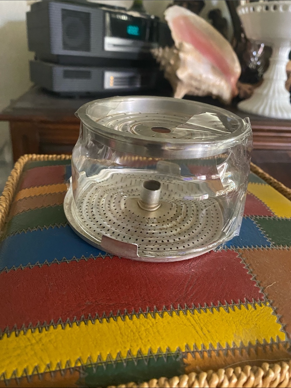 9-cup Pyrex Flameware percolator 50-60s Replacement Glass Basket With Diffuser